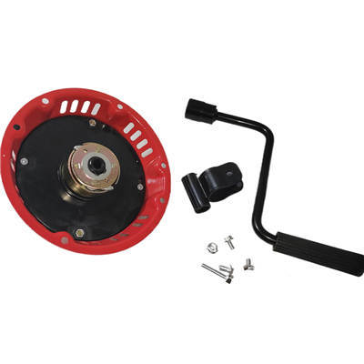 Hand Rotate Starter Kit(Metal Cover Model) Fits 168F 170F GX160 GX200 Clone 6.5HP 7HP 212CC 223CC Small Gasoline Engine, Generator, Water Pump, Tiller Easy Starter