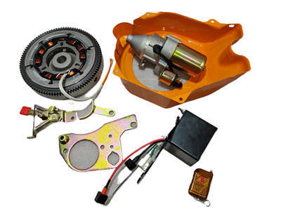 New Model Manual To Electric Start Conversion Build Kit Incl. Flywheel Generator Starter Controller Box For 168F 170F 3HP 4HP 4 Stroke Small Diesel Engine