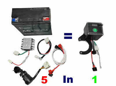 New Model Manual To Electric Start Conversion Build Kit Incl. Flywheel Generator Starter Controller Box For 168F 170F 3HP 4HP 4 Stroke Small Diesel Engine