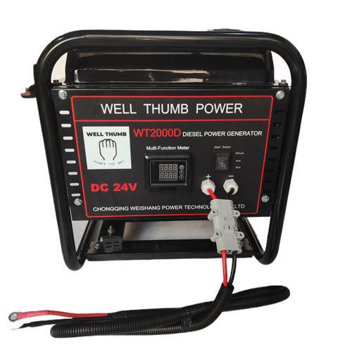 WT2000D 2KW Diesel PMG DC 24V Portable Battery Charging Generator With AutoStart /AutoStop/Remote Start Function Applied For Emergency Quick Charge,Outdoor Camp Van Truck Air Conditioner