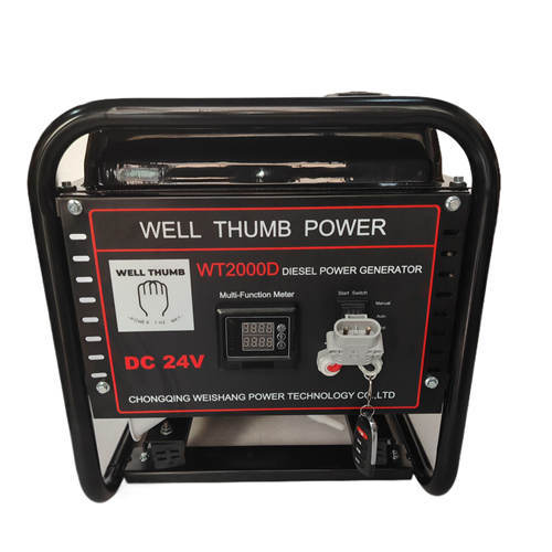 WT2000D 2KW Diesel PMG DC 24V Portable Battery Charging Generator With AutoStart /AutoStop/Remote Start Function Applied For Emergency Quick Charge,Outdoor Camp Van Truck Air Conditioner
