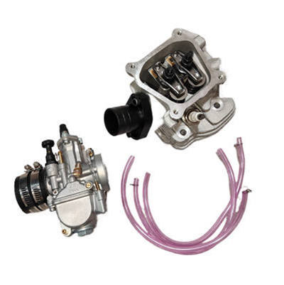 Shredder Cylinder Head Complete With CNC Intake Pipe and PWK 24 24MM  Performance Carburetor Kit