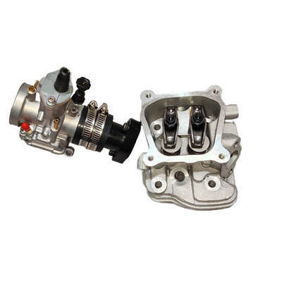 Shredder Cylinder Head Complete With CNC Intake Pipe and PWK 24 24MM  Performance Carburetor Kit