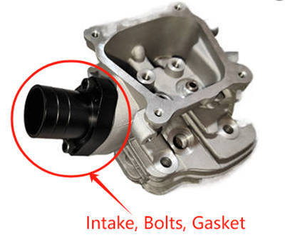 CNC Machined Intake Pipe Kit With Gasket and Bolts 35MM OD For Shredder Head Can Go With PWK 24MM 26MM 28MM Carburetor