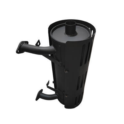 Muffler Exhaust Pipe, Silencer Assy.(Left Side Port Direction From Crank Side View) For Predator 670CC 22HP Horizontal Shaft Air Cool V-Twin Cylinder Gasoline Engine