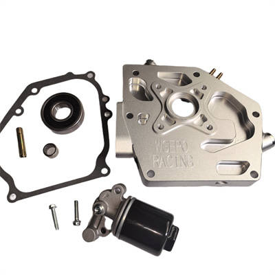 Fully CNC Machined Billet Side Cover With Oil Filter Oil Pump and