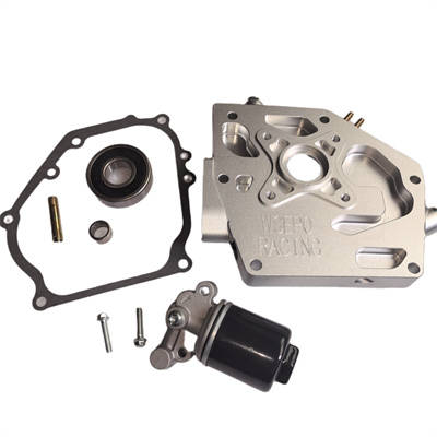 Fully CNC Machined Billet Side Cover With Oil Filter Oil Pump and