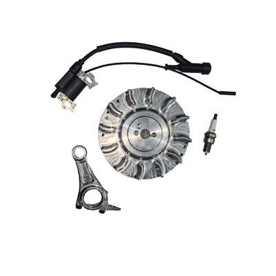 CNC Billet Aluminum Flywheel & Billet Conrod + 10K RPM Ignition Coil Upgrade Kit For 196CC 212CC 240 263  Race Kart Engine Minibike Motor