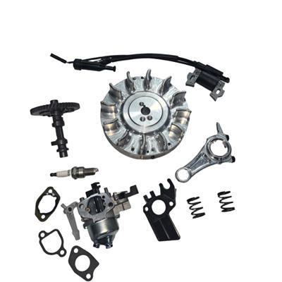 CNC Billet Aluminum Flywheel & Billet Conrod + 10K RPM Ignition Coil + 22MM Port Carb and 275Cam 26LBS Springs Upgrade Kit For 196CC 212CC 240 263  Race Kart Engine Minibike Motor