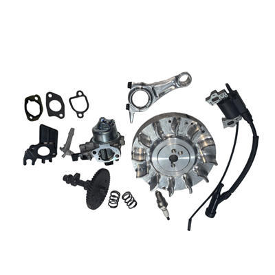 CNC Billet Aluminum Flywheel & Billet Conrod + 10K RPM Ignition Coil + 22MM Port Carb and 275Cam 26LBS Springs Upgrade Kit For 196CC 212CC 240 263  Race Kart Engine Minibike Motor
