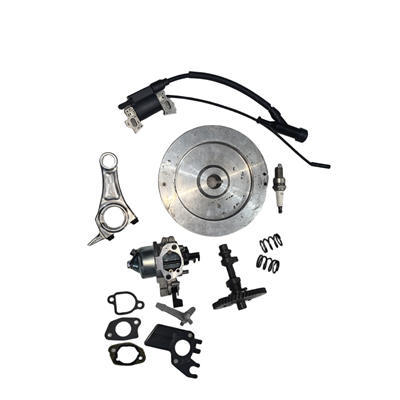 CNC Billet Aluminum Flywheel & Billet Conrod + 10K RPM Ignition Coil + 22MM Port Carb and 275Cam 26LBS Springs Upgrade Kit For 196CC 212CC 240 263  Race Kart Engine Minibike Motor