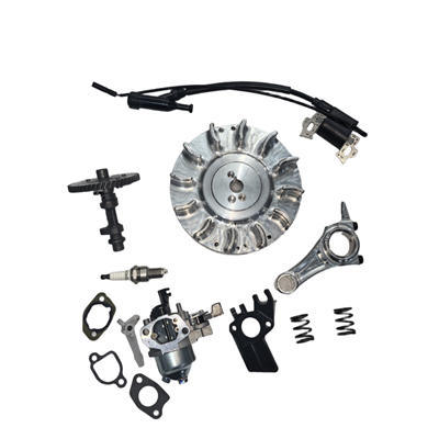 CNC Billet Aluminum Flywheel & Billet Conrod + 10K RPM Ignition Coil + 22MM Port Carb and 275Cam 26LBS Springs Upgrade Kit For 196CC 212CC 240 263  Race Kart Engine Minibike Motor
