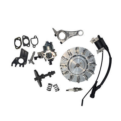 CNC Billet Aluminum Flywheel & Billet Conrod + 10K RPM Ignition Coil + 22MM Port Carb and 275Cam 26LBS Springs Upgrade Kit For 196CC 212CC 240 263  Race Kart Engine Minibike Motor