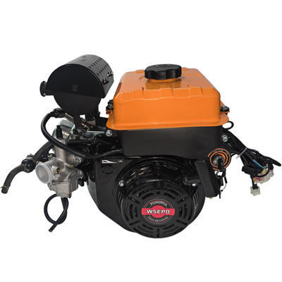 WSEPO WSE212HP 5800 RPM Performance 212CC Gasoline Engine with Electric Start Motor With 3/4" Key Shaft