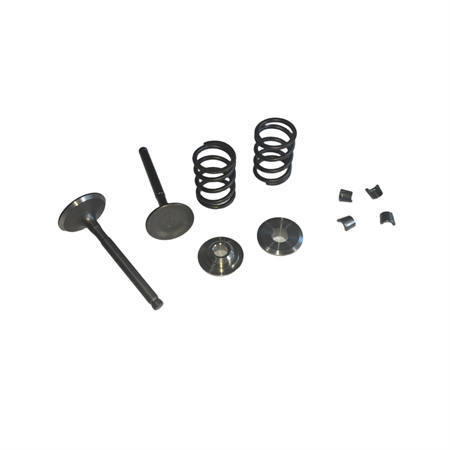 5.5mm 25/27 Valves Kit With Titanium Retainers 26LBS Springs Set Fits 212 240CC 263CC Performance High Speed Kart/Minibike Engine