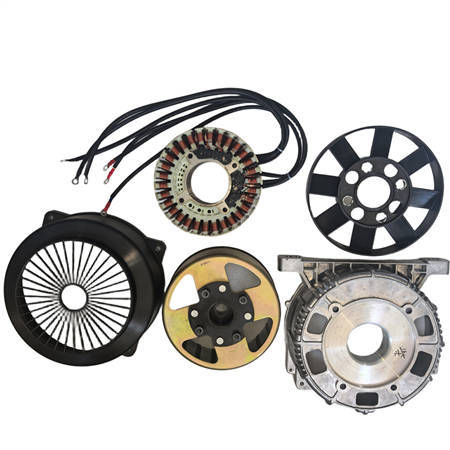 10KW PMG 48V DC Generator (Rotor+Stator) Kit With Cooling Fan Stator Braket Rotor Fan Cover