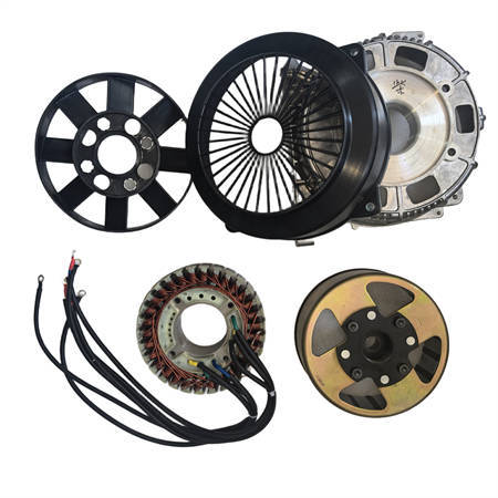 10KW PMG 48V DC Generator (Rotor+Stator) Kit With Cooling Fan Stator Braket Rotor Fan Cover