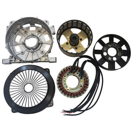 10KW PMG 48V DC Generator (Rotor+Stator) Kit With Cooling Fan Stator Braket Rotor Fan Cover