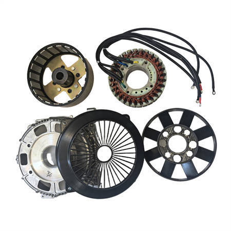 10KW PMG 48V DC Generator (Rotor+Stator) Kit With Cooling Fan Stator Braket Rotor Fan Cover
