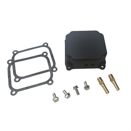 Black Color - Billet Aluminum Valve Cover with NPT Nozzles Gaskets Kit For Predator Hemi 212cc Race Kart Minibike Engine