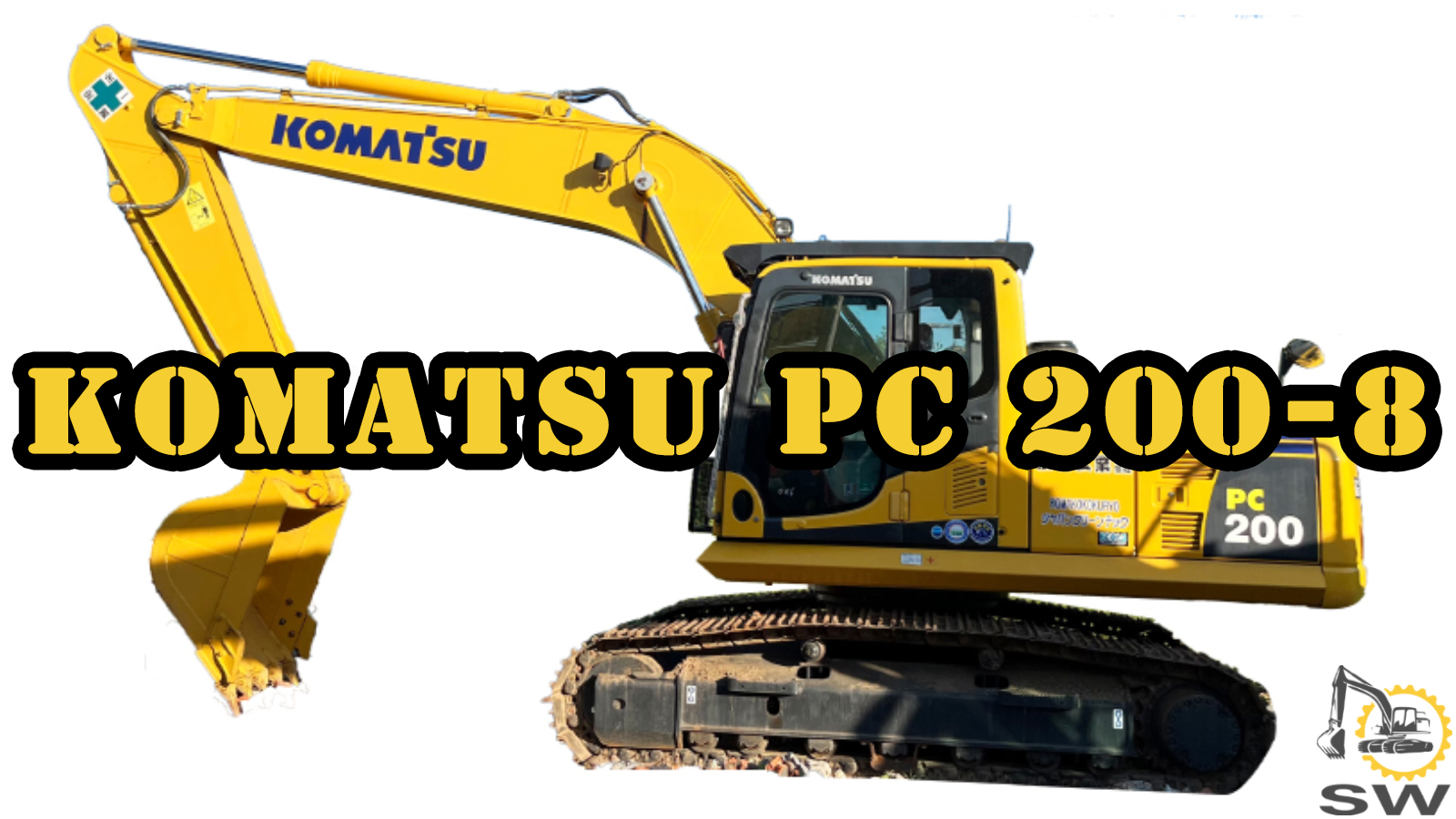 See off Komatsu PC200-8 excavator