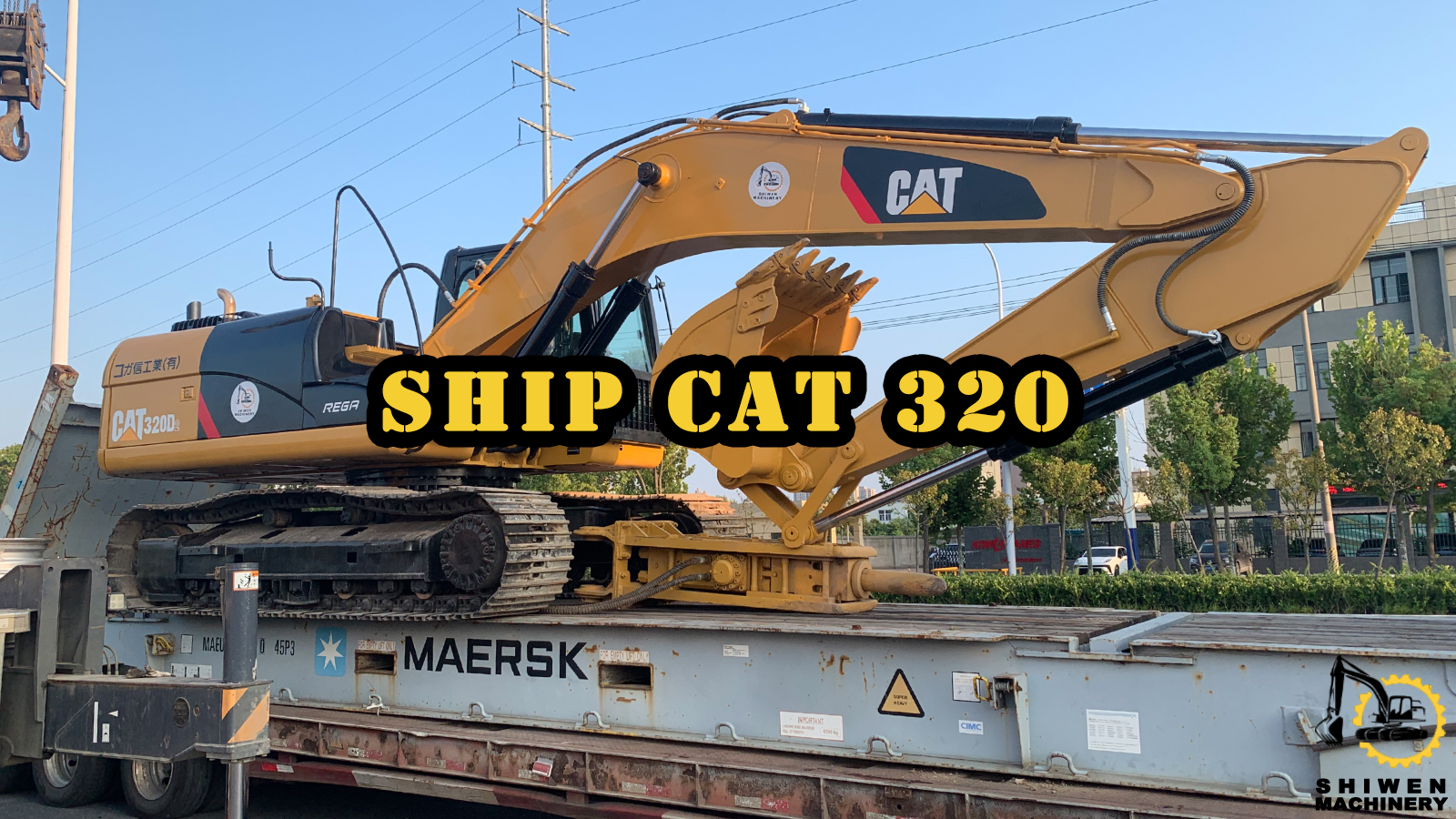 Ship CAT 320D excavator to South America!