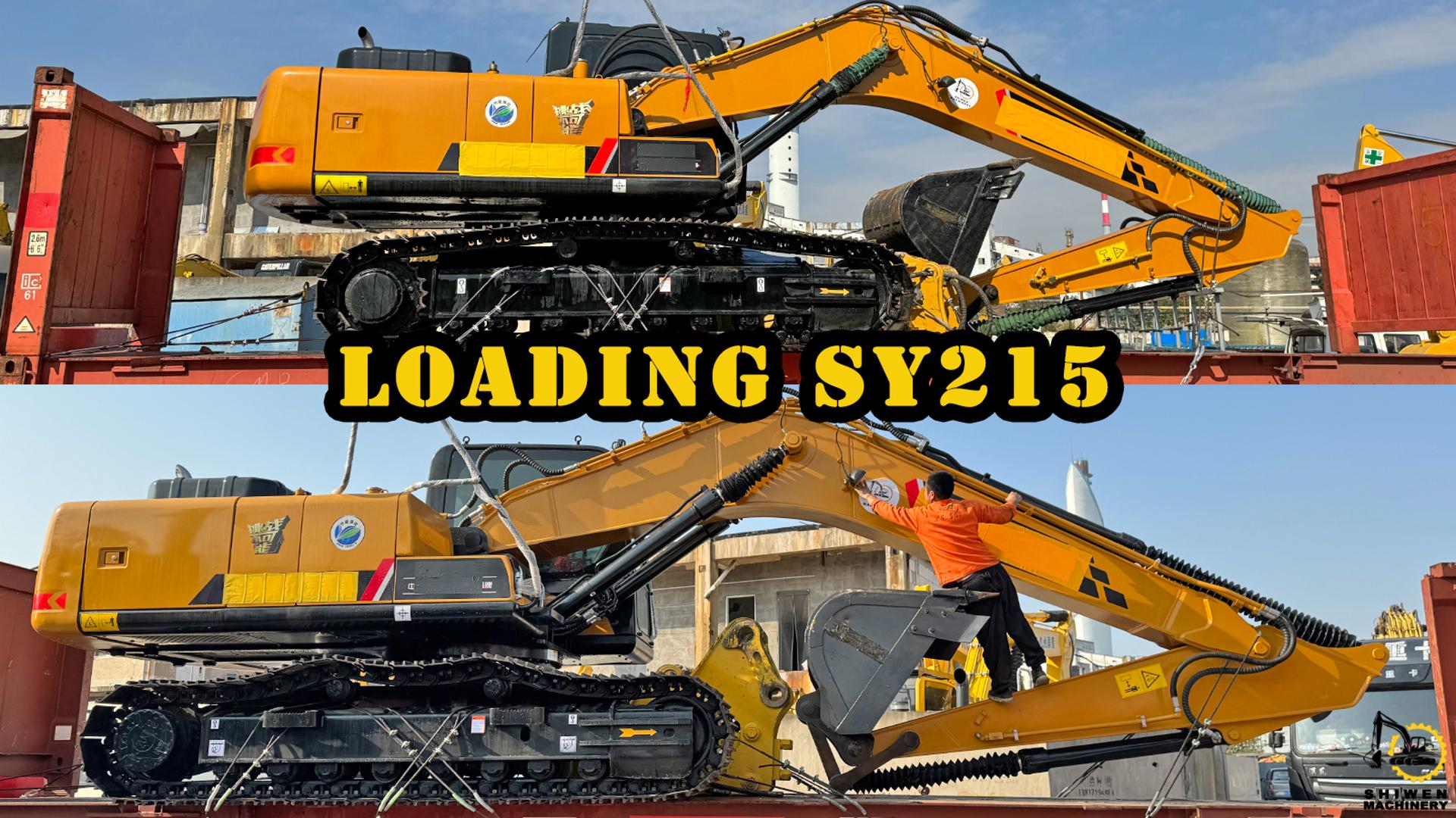 Ship 2 Units SANY SY215 excavators to South America