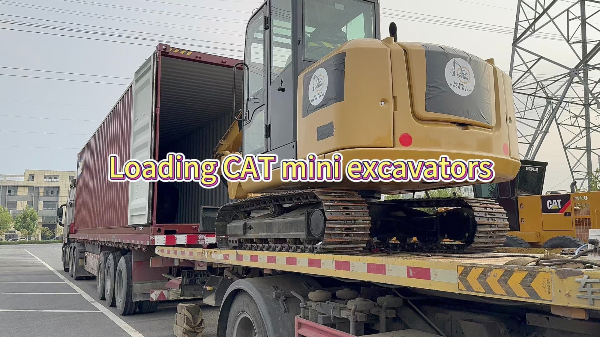 Case | Ship CAT 306 &amp; CAT 307 mini excavators to Europe