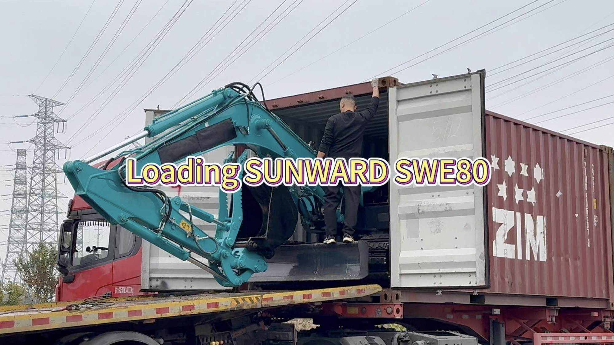 Case | Ship Sunward SWE80 mini excavators to North American area!