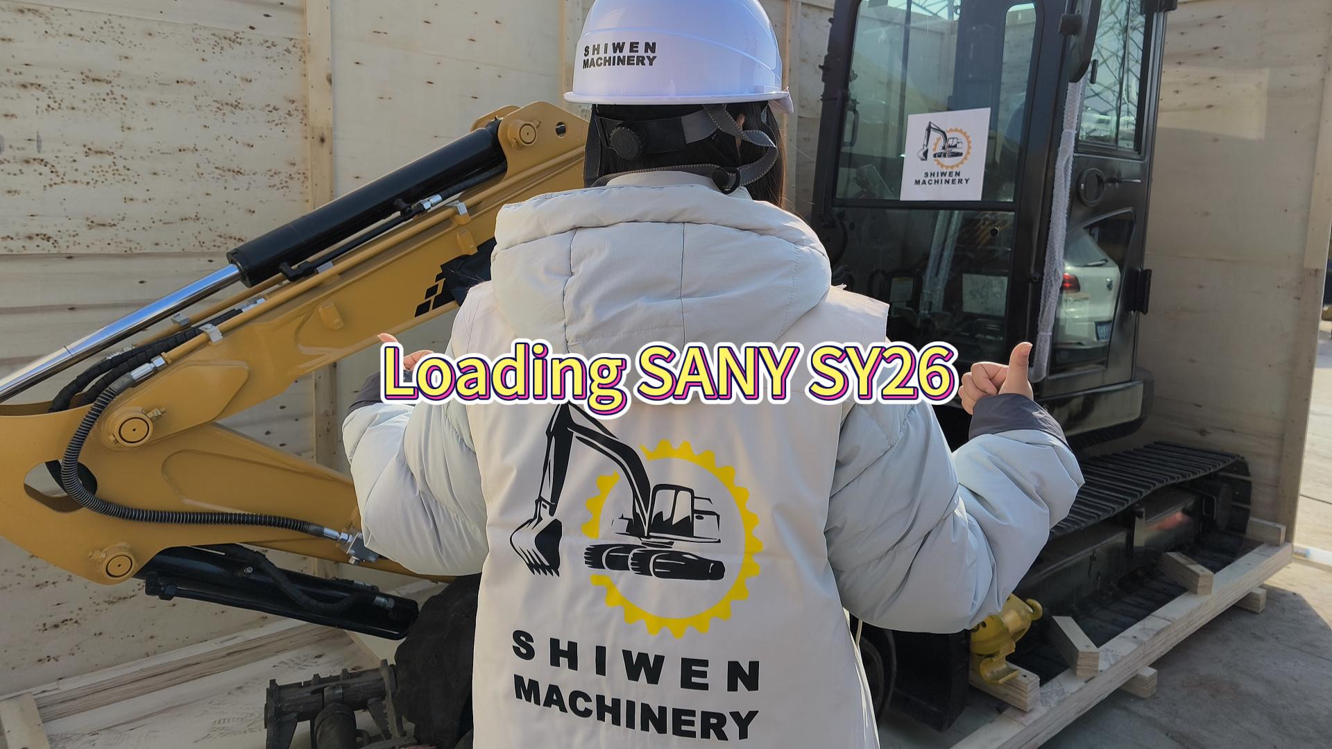 Case | Ship SANY SY26u mini excavators to Europe!