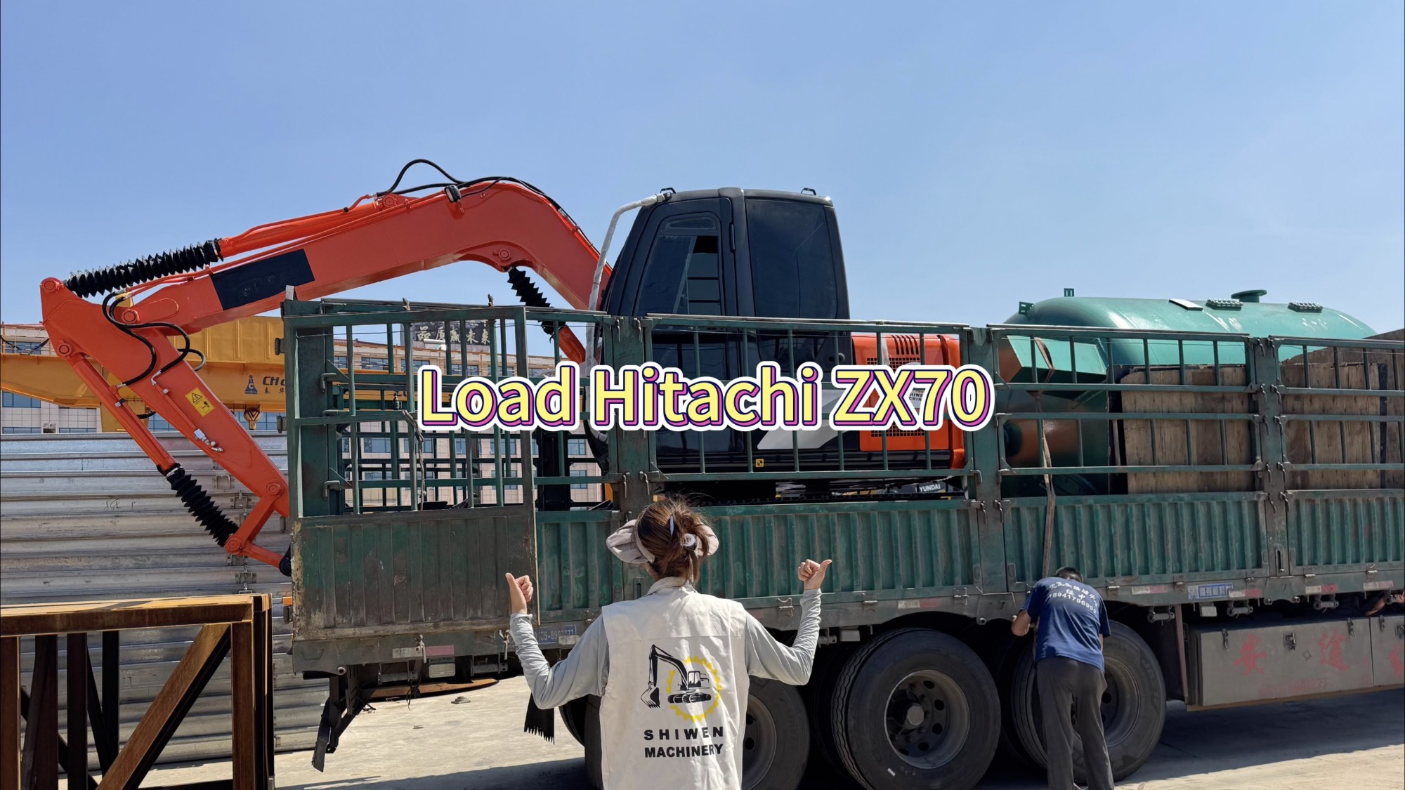 Case | Transport Hitachi ZX70 mini excavator to Central Asia!