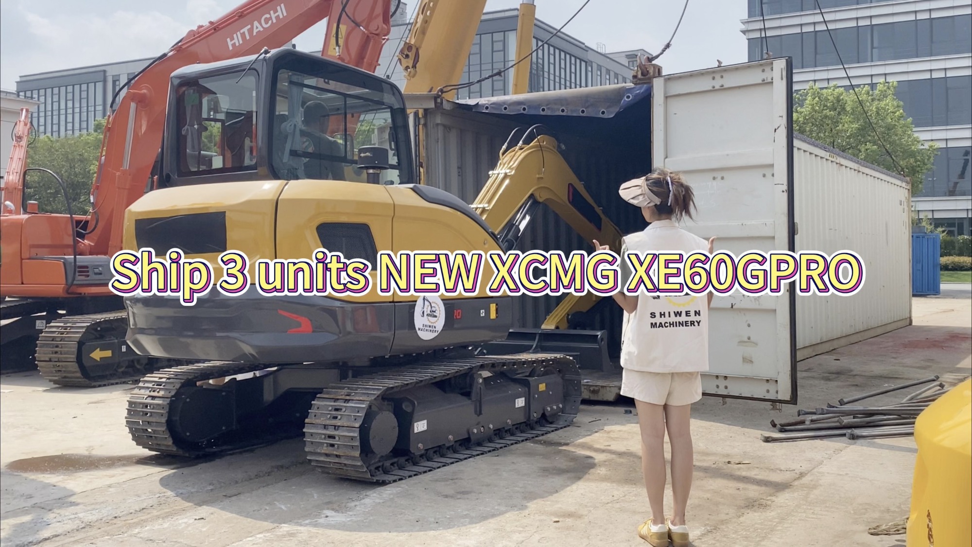 Case | Ship 3 units of NEW XCMG XE60G Pro excavators to Middle East!