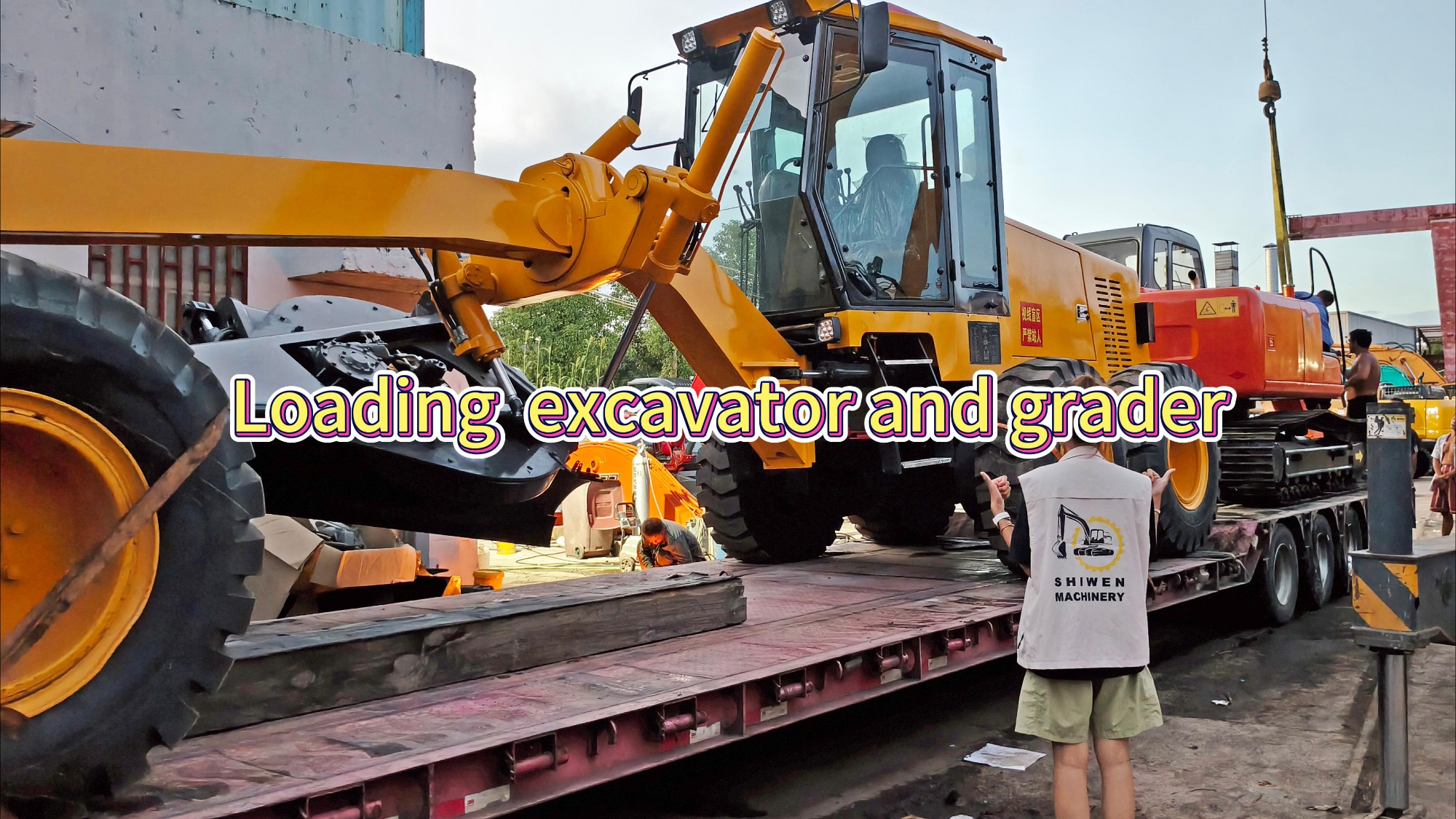 Case | Ship Hitachi EX120 excavator and XCMG grader to South-East Asia!