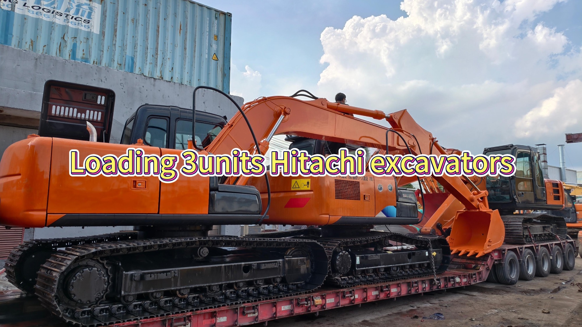 Case | Ship 3 units of Hitachi ZX130 excavators to South-East Asia!