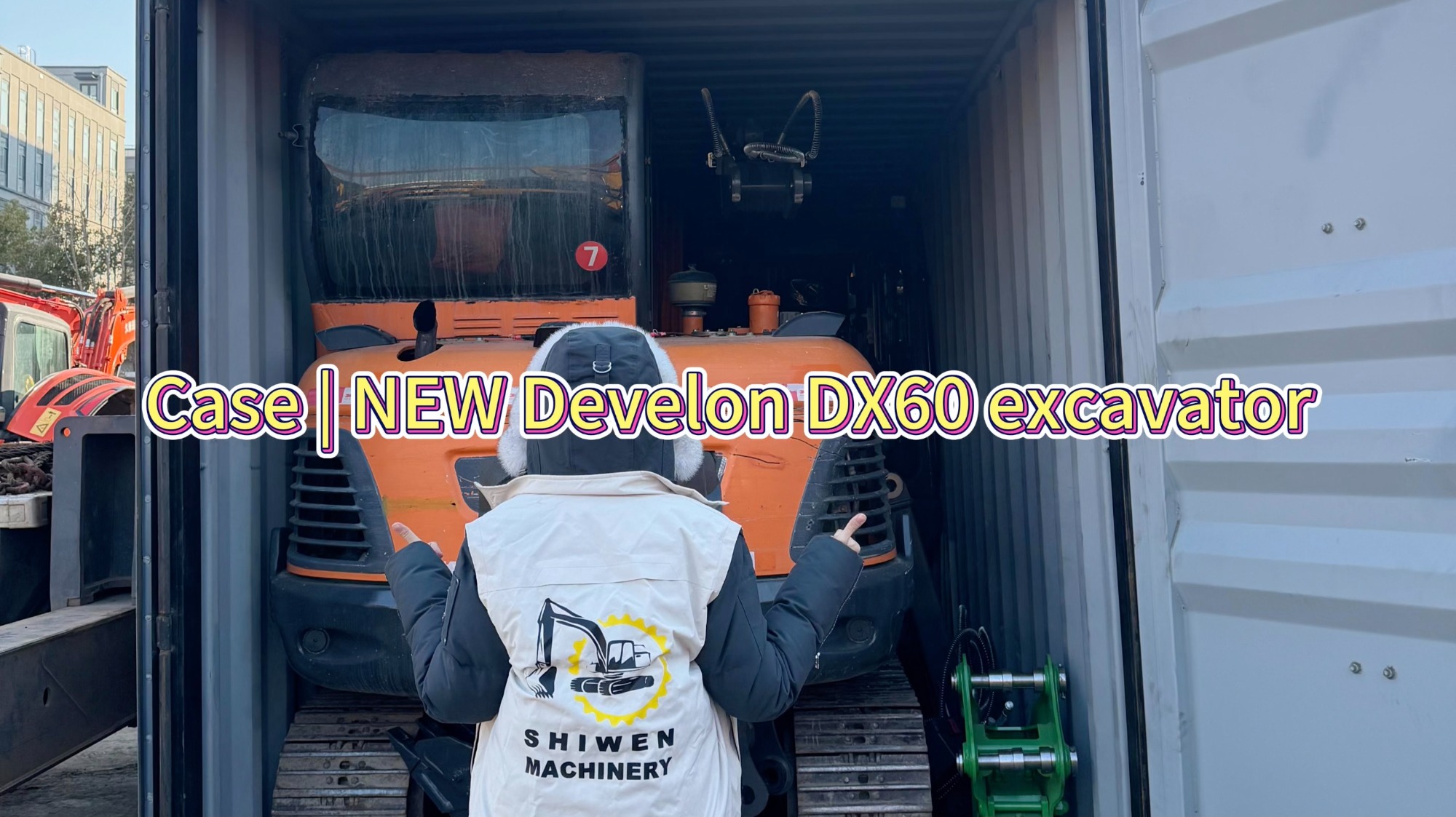 Case | Ship 2 units of new Develon DX60D to Europe!