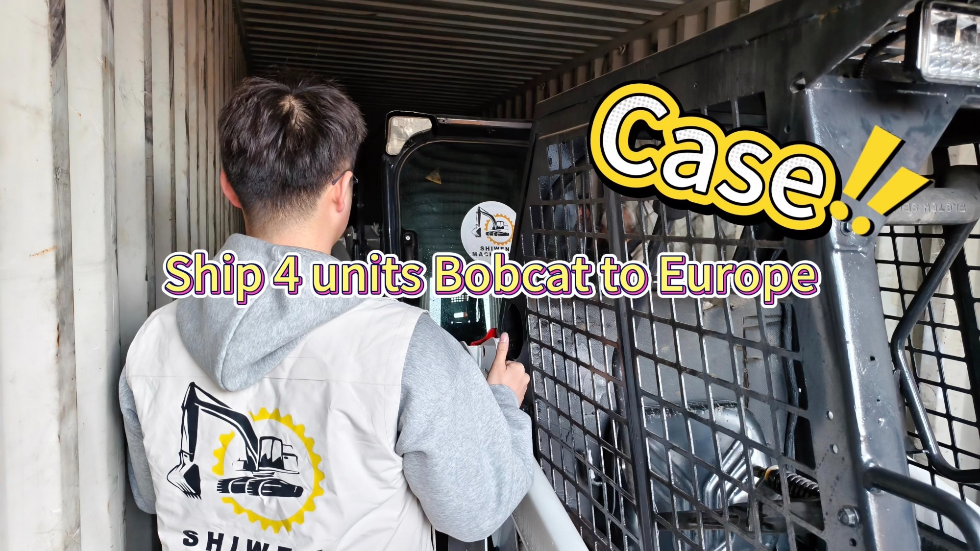 Case | Ship Bobcat S70 S550 skid steer loader to Europe!