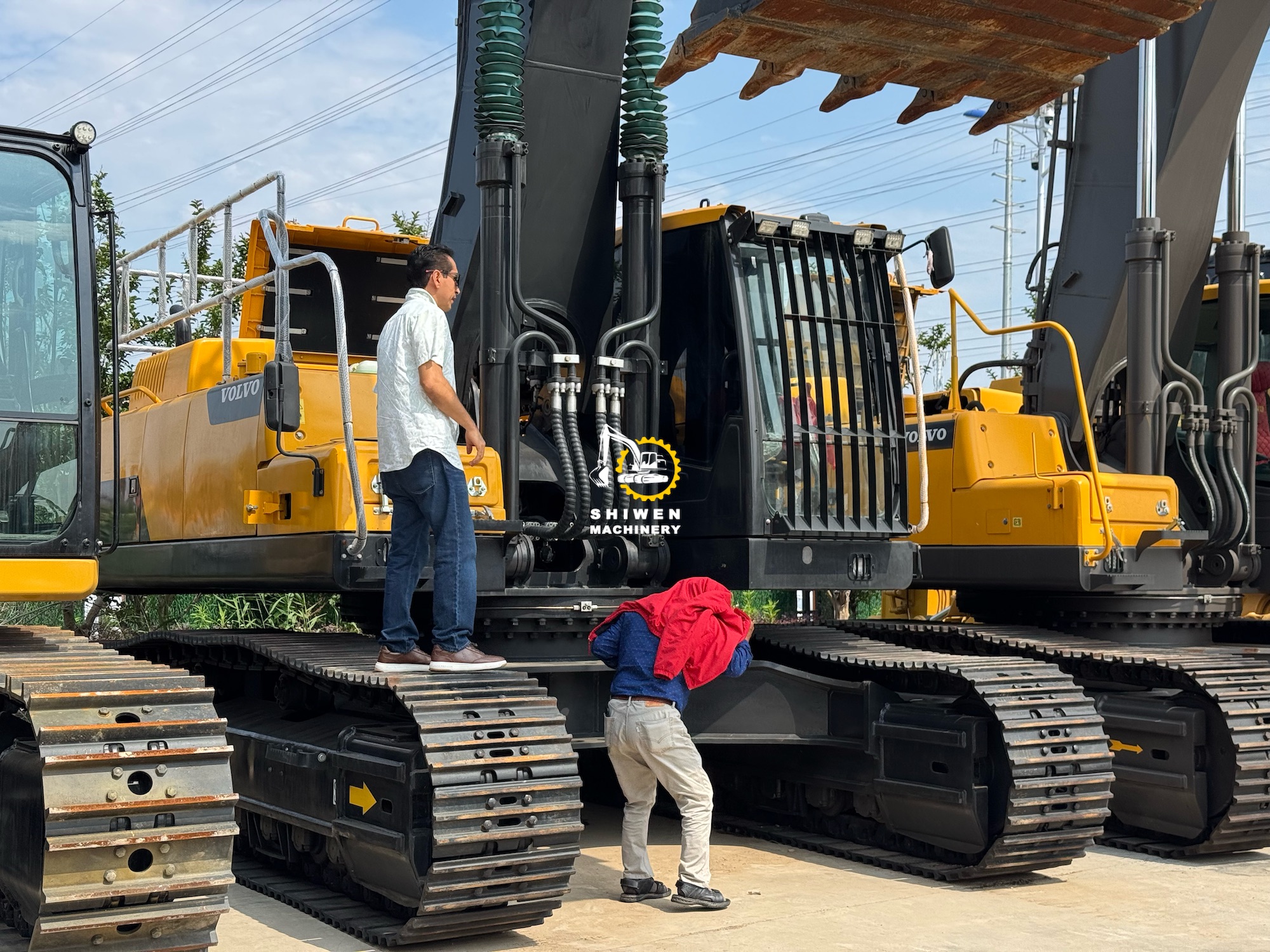 Client onsite inspection | Volvo EC480DL mining excavator