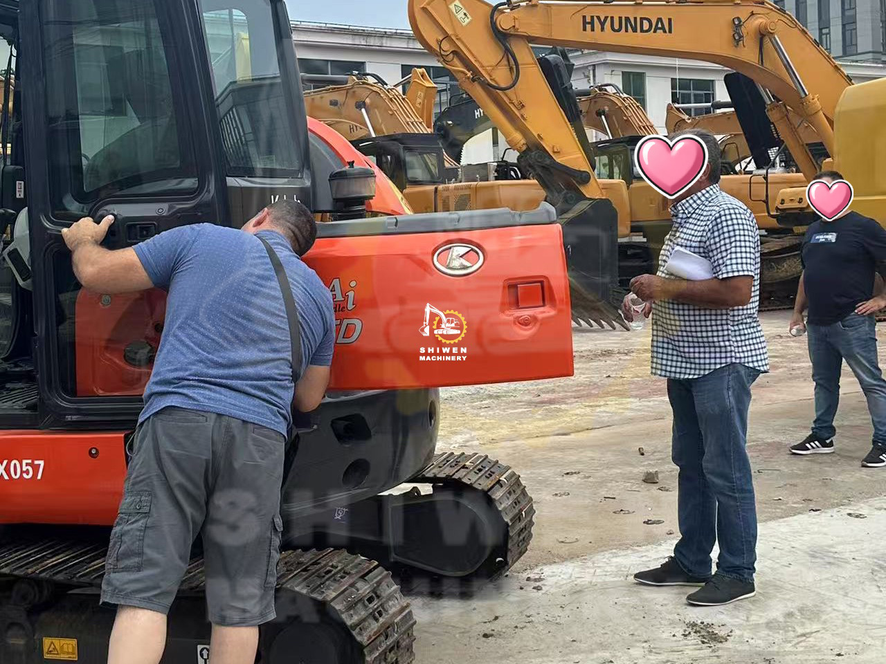 Client onsite inspection | Kubota KX057 mini excavator