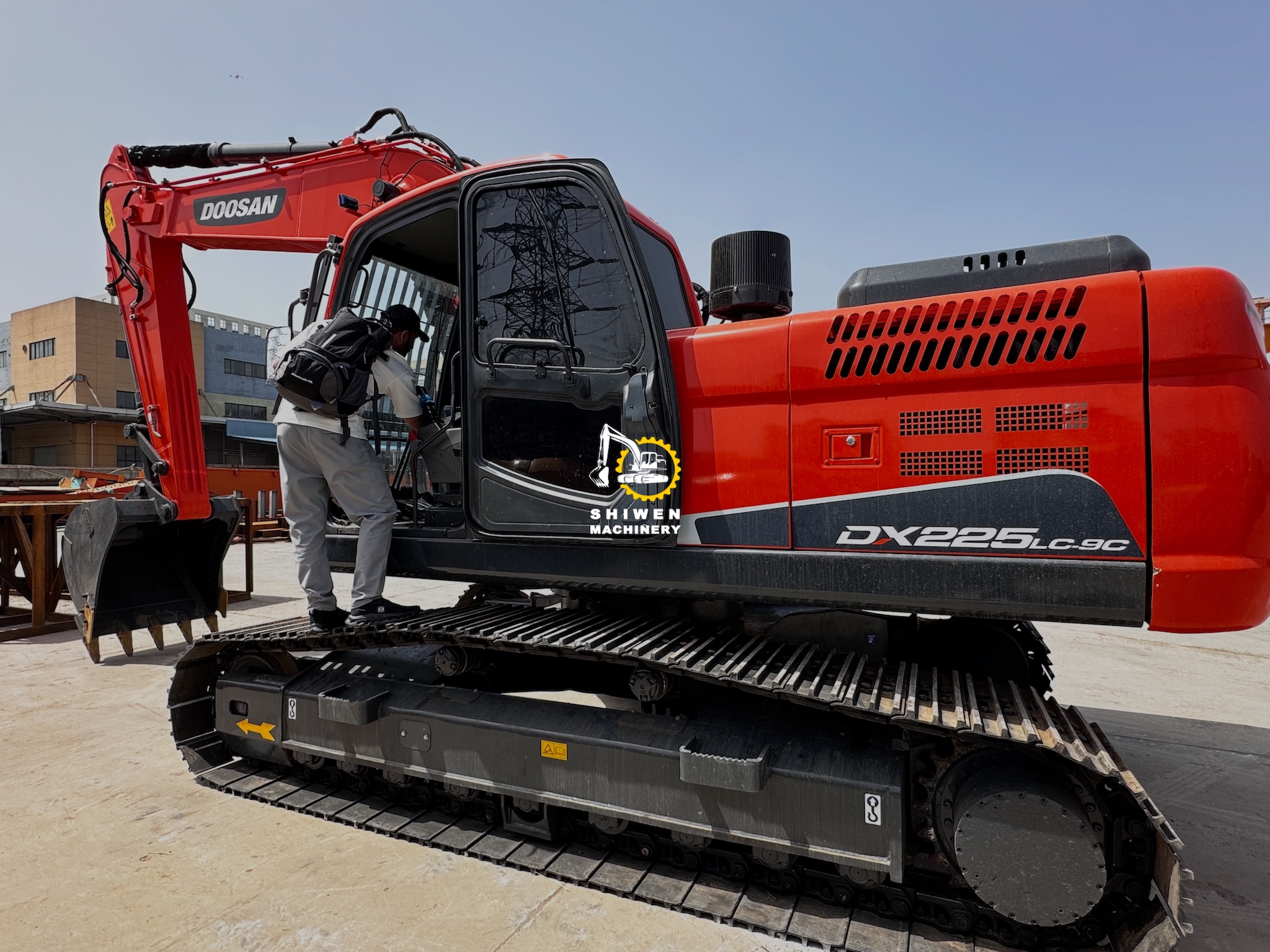Client onsite inspection | Doosan DX225 excavator