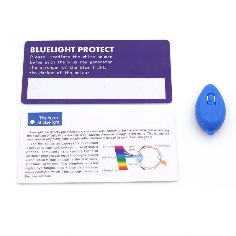 Protect Eyes Blue Light Testing Card,Accessories