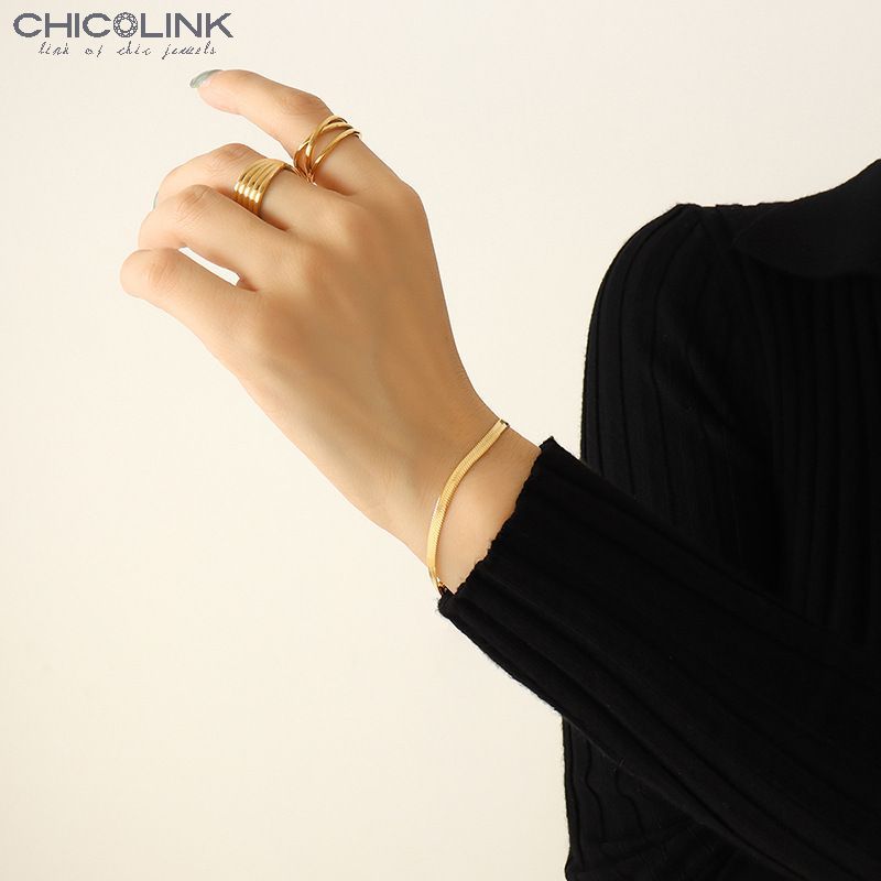 color gold bracelet 15+5cm