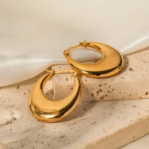 JDET61 18K Gold Earrings Jewelry