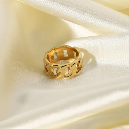 ZTRT238 Men's & Women's Punk Twist Stainless Steel Rings, Hip Hop Jewelry Wholesale