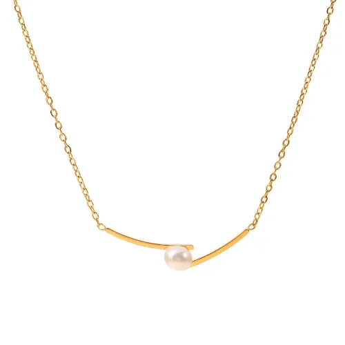 ZTNT95 Elegant Women's Pearl Clavicle Chain Necklace Timeless