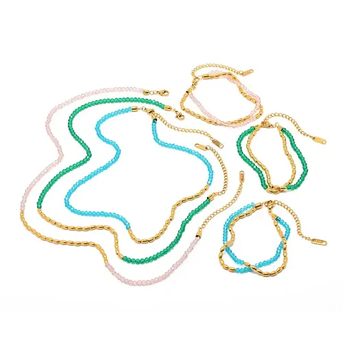 ZTNT285 Summer Beaded Necklace Women Colorful Fashion Jewelry Wholesale