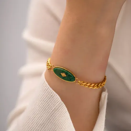 ZTBT60 African Jade Bracelet Ethnic Inlay Design Wholesale Bangle Jewelry