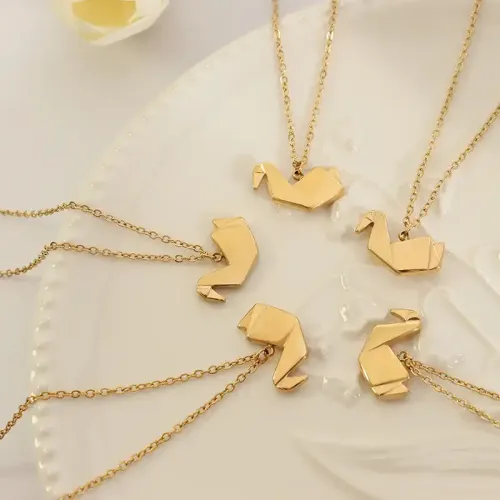 FXNT1026 Eagle Oval Pendant Necklace & Earrings Set Wholesale Fashion Jewelry Brand