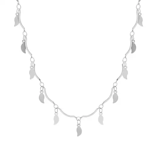 FXNT1171 Elegant Geometric Chain Choker Necklace Chic Xiaoxiang Girls' Accessory