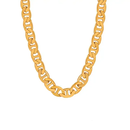 FXNT145 Gold Plated Pig Nose Thick Chain Necklace European-American Style Wholesale