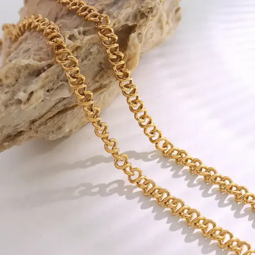 FXNT528 18K Gold Plated Jewelry Set Luxurious Ring Bracelet & Necklace Combo